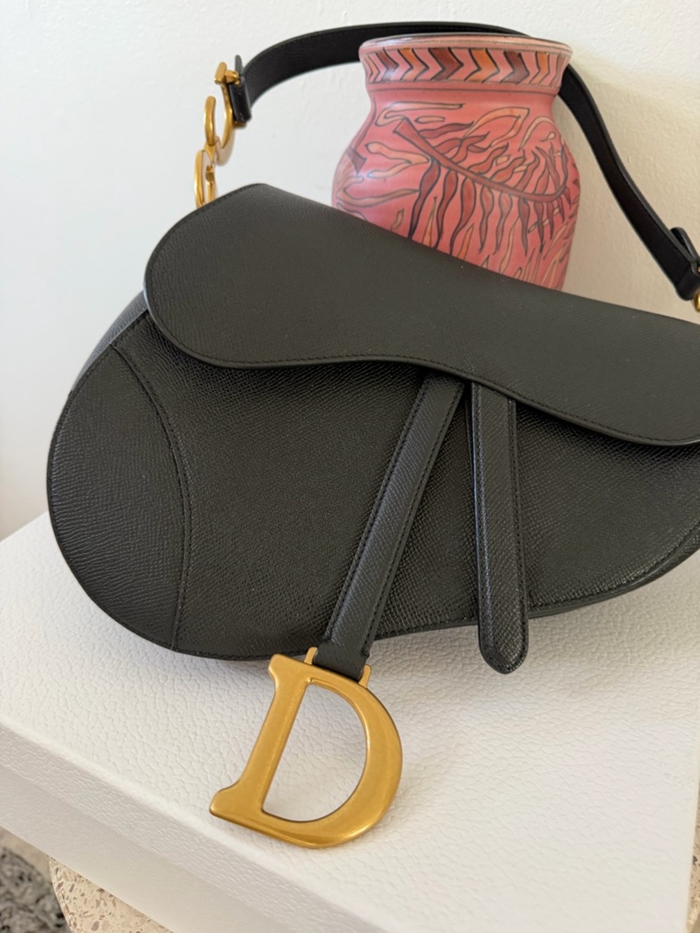 CHRISTIAN DIOR SADDLE GRAINED CALFSKIN BAG - Picture 5 of 16